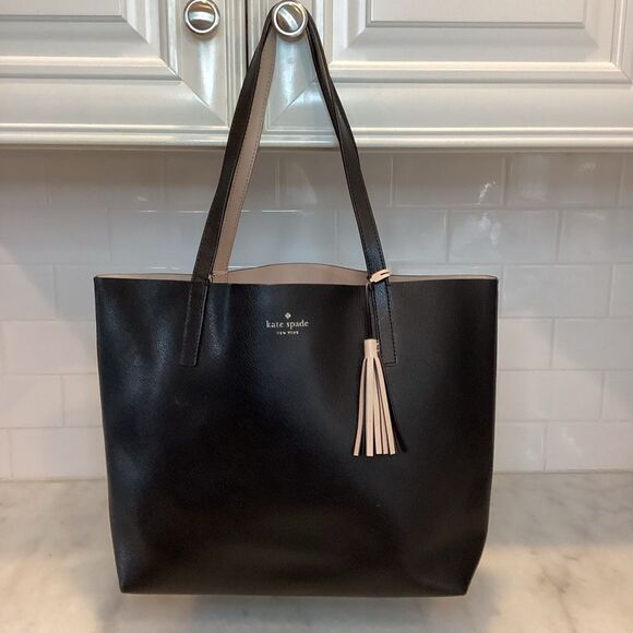 Kate Spade New York Marina Lakeland Drive Reversible Leather Tote Bag - Picture 1 of 15